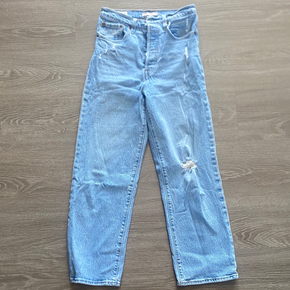 Levi's Light Blue Straight Leg Jeans